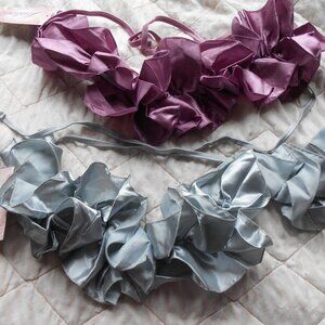 Ruffled Shrug  Purple or Grey  24 Inch New